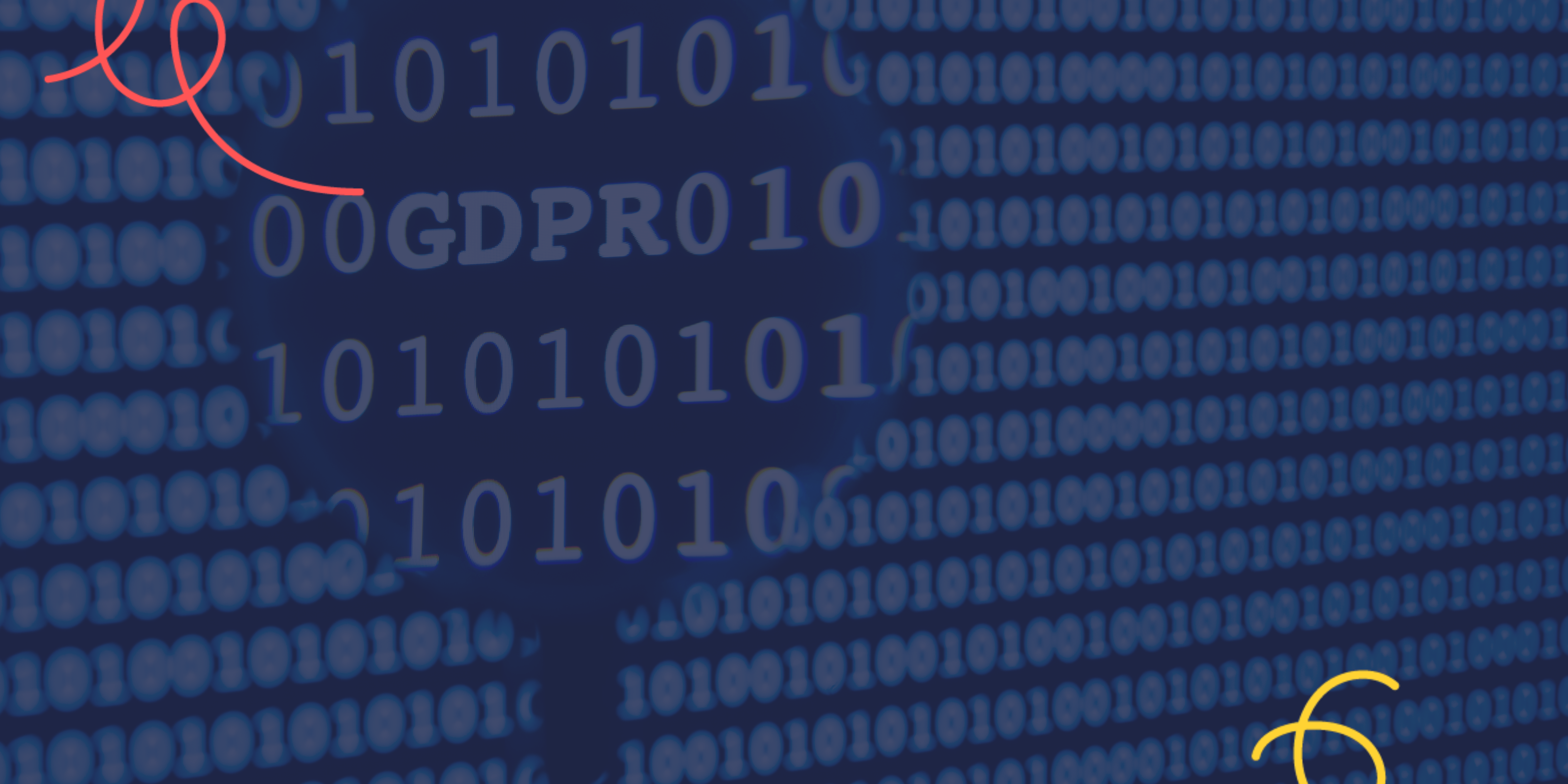 An image of some coded numbers to represent data for GDPR