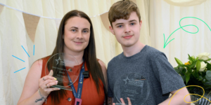 Alicia Highton and Kyle Whittaker - Warrington Guardian Education Awards 2025